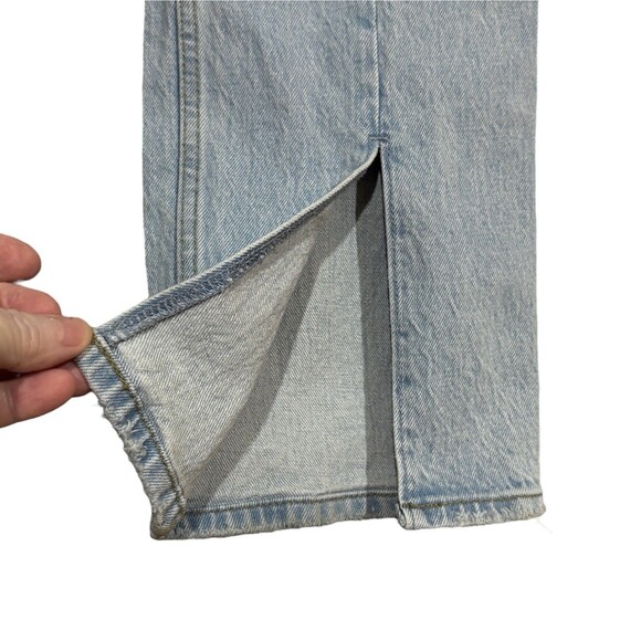 Abercrombie & Fitch 90s Ultra High Rise Straight Split Hem Jeans Womens 26/2 S - Picture 6 of 12